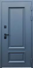 Дверь Тип 9012 МГ (Термо) - Муар искра серая/Винорит белый